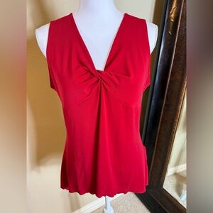 Hiatus sleeveless red top size extra large